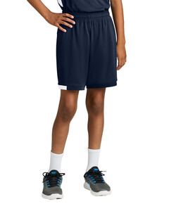 Sport-Tek YST4420 Navy-Youth Club 5  Short  Navy