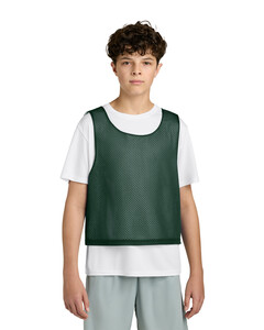 Sport-Tek YST512 Green-Sport-Tek Youth Lacrosse Reversible Pinnie YST512 Green