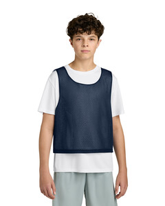 Sport-Tek YST512 Navy-Sport-Tek Youth Lacrosse Reversible Pinnie YST512 Navy