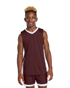 Youth Rival Basketball Rev Jersey Maroon Sport-Tek YST900 Maroon