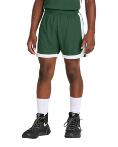Youth Rival Basketball 5 Short Green Sport-Tek YST901 Green