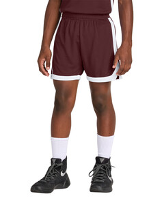 Youth Rival Basketball 5 Short Maroon Sport-Tek YST901 Maroon