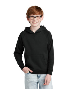 Sport-Tek YSTF200 Black-Youth Drive Fleece Pullover Hoodie Black