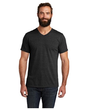 Unisex Organic Cotton Tri-Blend V-Neck T-Shirt