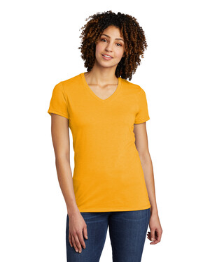 Women's Organic Cotton Tri-Blend V-Neck T-Shirt