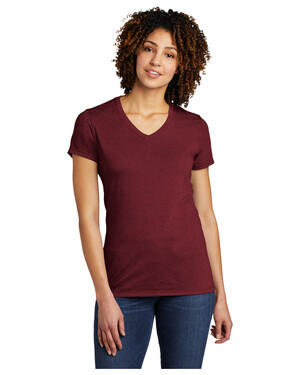 Women's Organic Cotton Tri-Blend V-Neck T-Shirt