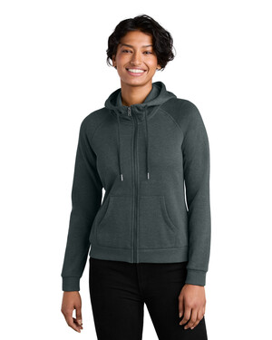 Women’s Organic CVC Fleece Full-Zip Hoodie
