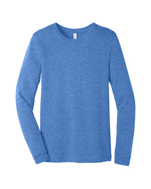 Bella + Canvas Men's Jersey Long Sleeve T-Shirt | 100% Combed Ringspun Cotton (Athletic Heather, XL)