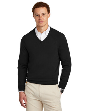 Cotton Stretch V-Neck Sweater