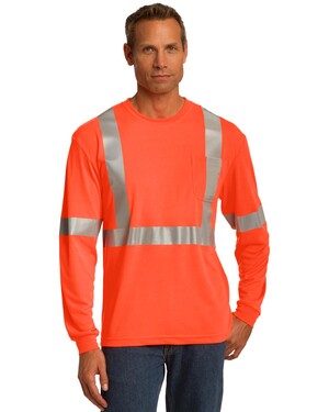 ANSI 107 Class 2 Long Sleeve Pocket Safety T-Shirt