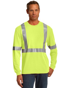 ANSI 107 Class 2 Long Sleeve Pocket Safety T-Shirt