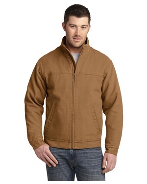 Washed Duck Cloth Flannel-Lined Work Jacket