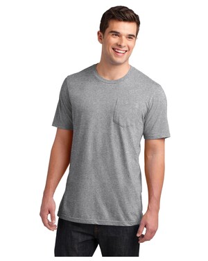 Hanes Men's Long Sleeve 1901 Garment Dyed Pocket T-Shirt - Sky Blue L