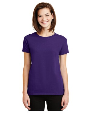 Gildan Women's Seamless Double Needle T-Shirt - Preshrunk Cotton Classic Fit (XS-3X, Multiple Colors)