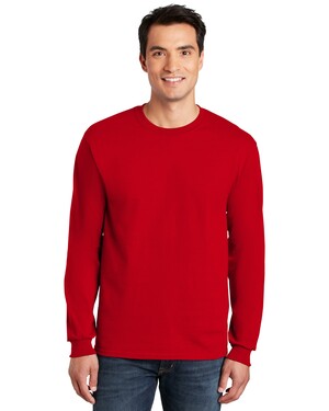 Gildan Men's Ultra Cotton Long Sleeve T-Shirt 2-Pack - Style G2400, Colors Cardinal & Sapphire, Size X-Large