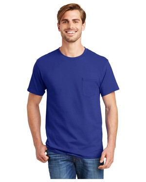 Hanes 5590 Tagless Short Sleeve Pocket T-Shirt 