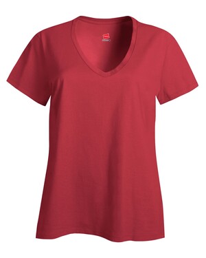 Hanes S04V Ladies Nano-T Cotton V-Neck 