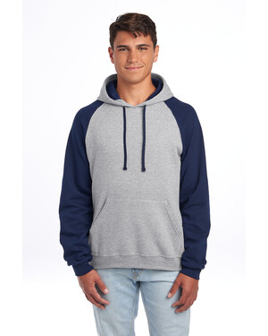 Unisex NuBlend Colorblock Raglan Hoodie Sweatshirt