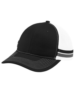 Two-Stripe Snapback Trucker Hat