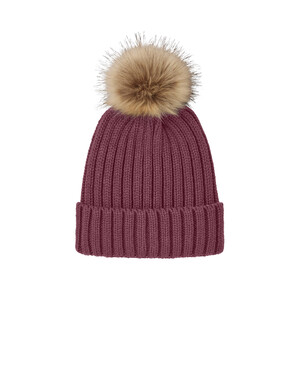 Faux Fur Pom Beanie