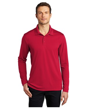 Dry Zone UV Micro-Mesh Long Sleeve Polo Shirt
