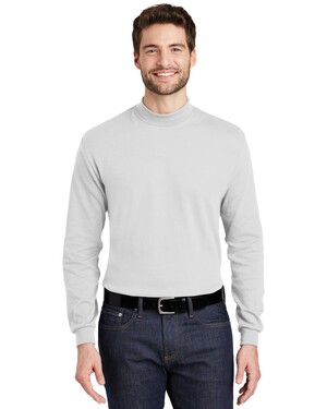 Interlock Knit Mock Turtleneck