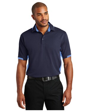 Dry Zone; Colorblock Ottoman Polo Shirt