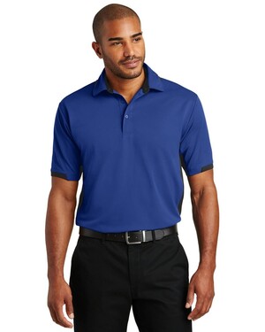 Dry Zone; Colorblock Ottoman Polo Shirt