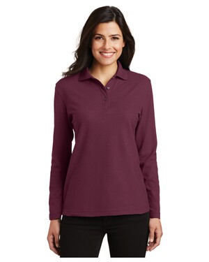 Women's Long Sleeve Silk Touch Polo