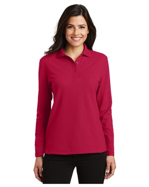 Women's Long Sleeve Silk Touch Polo