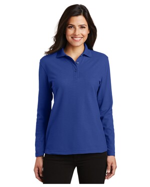 Women's Long Sleeve Silk Touch Polo