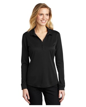 Ladies Silk Touch Performance Long Sleeve Polo Shirt