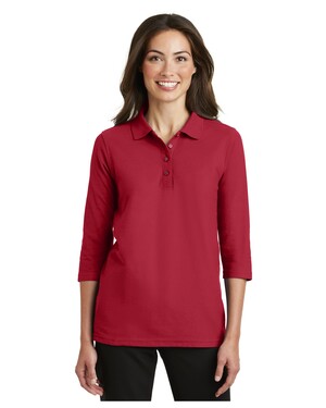 Women's Silk Touch; 3/4-Sleeve Polo