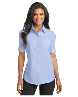 Women's Short Sleeve SuperPro  Oxford Shirt