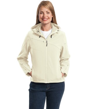 Women's Textured Hooded Soft Shell Jacket.