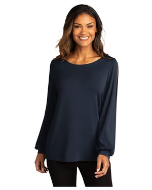 Women's Luxe Knit Jewel Neck Top