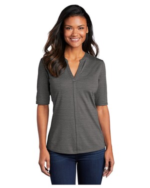  Women’s Fitted Very Important Tee ® Scoop Neck Stretch Heather Open Neck Top 