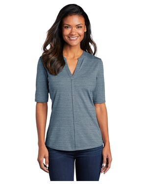  Women’s Fitted Very Important Tee ® Scoop Neck Stretch Heather Open Neck Top 
