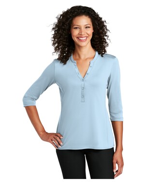  Women’s Fitted Very Important Tee Scoop Neck UV Choice Pique Henley