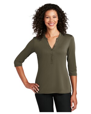  Women’s Fitted Very Important Tee Scoop Neck UV Choice Pique Henley