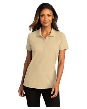 beige polo shirt womens