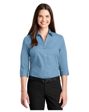 Women's 3/4-Sleeve Carefree Poplin Shirt