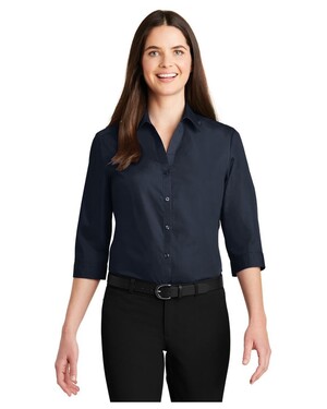 Women's 3/4-Sleeve Carefree Poplin Shirt