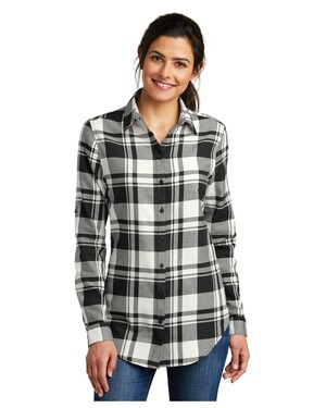 Women's Plaid Flannel Tunic