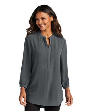 Ladies 3/4-Sleeve Textured Crepe Tunic