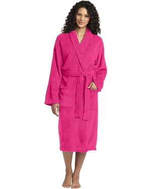 Plush Microfleece Shawl Collar Robe