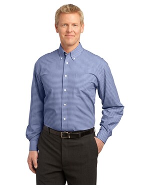Plaid Pattern Easy Care Shirt