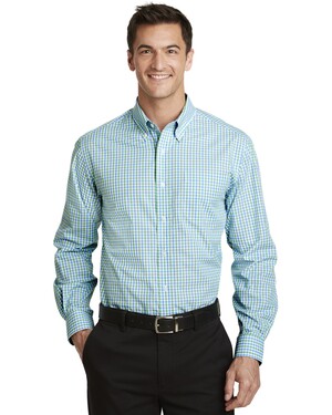 Long Sleeve Gingham Easy Care Shirt