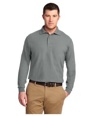 Tall Silk Touch Long Sleeve Polo Shirt
