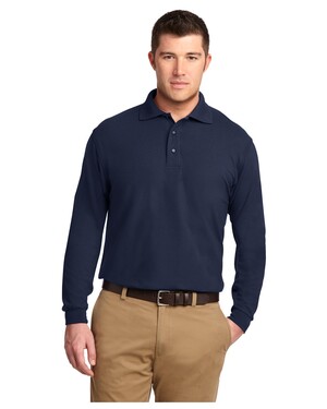 Tall Silk Touch Long Sleeve Polo Shirt